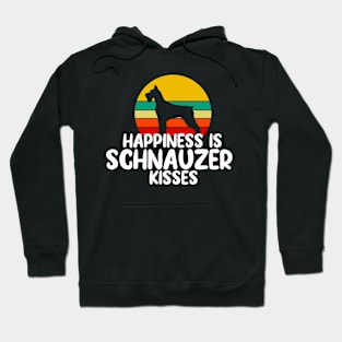 Happiness is Schnauzer Kisses T-Shirt, Schnauzer hoodie, I love Schnauzers Dog, Schnauzer lover gift vintage Hoodie